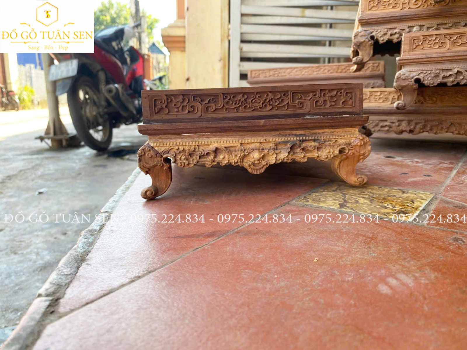 Vẻ đẹp khay trà gỗ gụ ts2